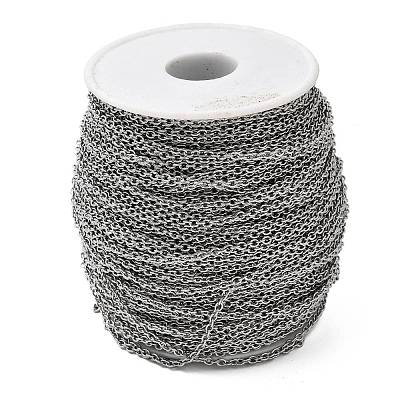 Tarnish Resistant 304 Stainless Steel Cable Chains CHS-Q001-13-100m-1