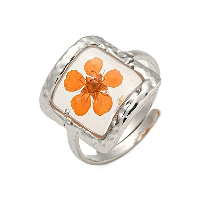 Brass Adjustable Rings for Women RJEW-G265-10P-1
