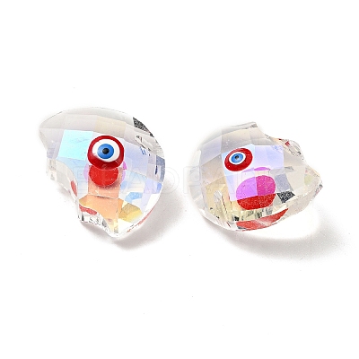 Transparent Glass Pendants GLAA-F121-06-1