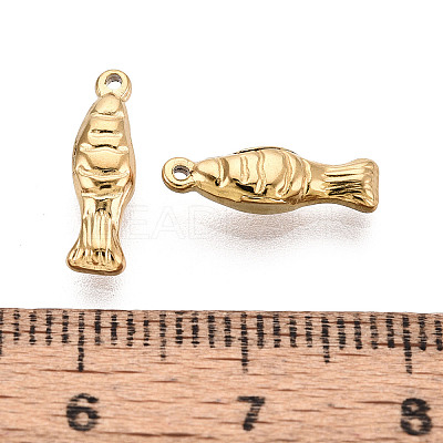 304 Stainless Steel Fish Charms STAS-T069-05G-1