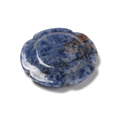 Natural Blue Spot Jasper Worry Stones G-E586-01U-1