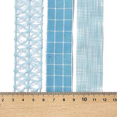9 Yards 3 Styles Polyester Ribbon SRIB-A014-E11-1