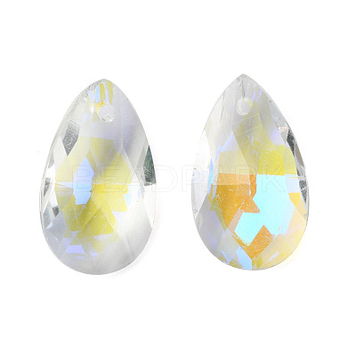 Faceted Glass Pendants GLAA-F069-L-A06-1