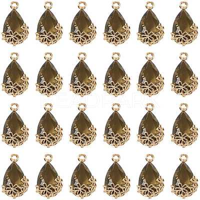 Transparent Glass Pendants GLAA-FZ0001-02F-1