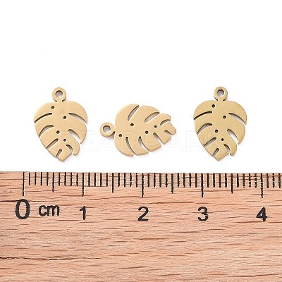 Ion Plating(IP) 304 Stainless Steel Charms STAS-S107-05-1