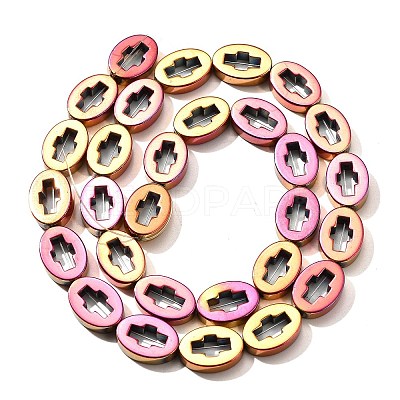 Electroplated Synthetic Non-magnetic Hematite Beads Strands G-L613-Z01-03I-1