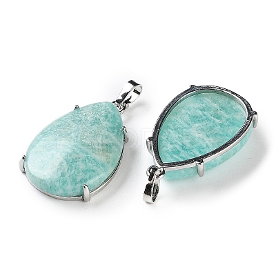 Natural Amazonite Pendants G-U002-01P-B-1