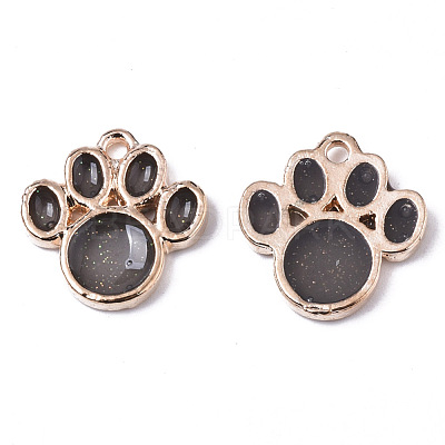 Alloy Resin Pendants RESI-R430-02A-LF-1