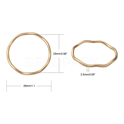 Smooth Surface Alloy Linking Ring PALLOY-S117-164-1