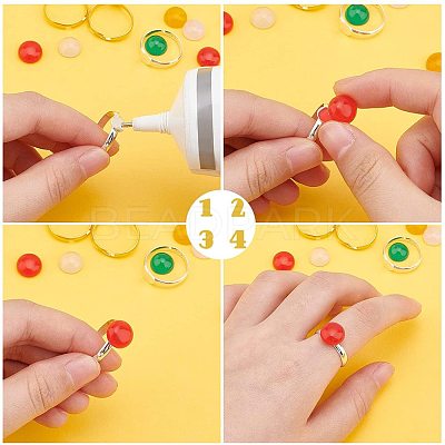 ARRICRAFT DIY Gemstone Finger Ring Making Kit 