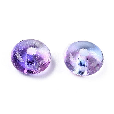 Electroplate Transparent Colours Rainbow Glass Seed Beads SEED-T007-03C-1