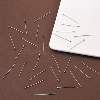 Tarnish Resistant 304 Stainless Steel Ball Head pins STAS-M010-30mm-01-1