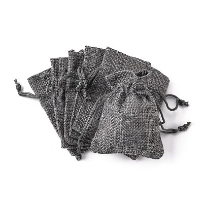 Burlap Packing Pouches Drawstring Bags ABAG-Q050-7x9-04-1
