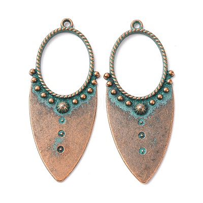 Tibetan Style Alloy Pendants X-FIND-B055-02J-1