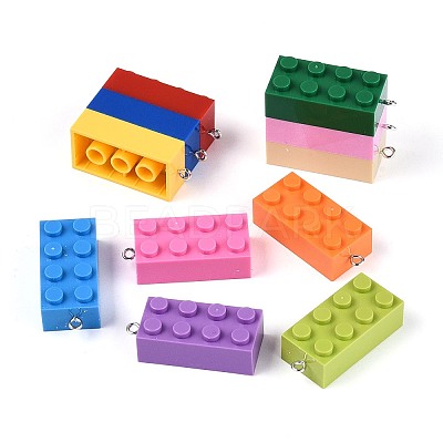 Opaque Plastic Pendants KY-T043-01M-1