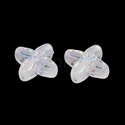 Frosted Transparent Acrylic Beads X1-OACR-P029-09B-05-1