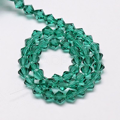 Imitate Austrian Crystal Bicone Glass Beads Strands X1-GLAA-F029-4x4mm-10-1