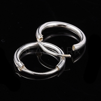 Sterling Silver Hoop Earring Findings X-STER-E062-05A-S-1