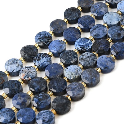 Natural Dumortierite Beads Strands G-B094-A36-01-1