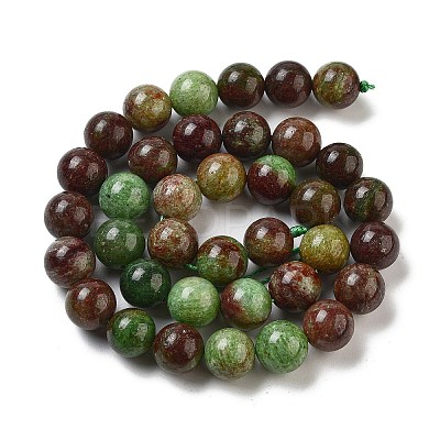 Natural Green Opal Beads Strands G-H045-A03-10MM-1