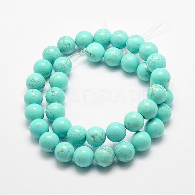 Natural Magnesite Beads Strands G-E384-01-12mm-1
