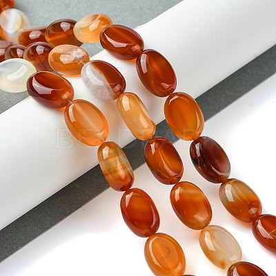 Natural Red Agate(Dyed & Heated) Beads Strands G-K365-B02-01-1