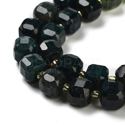 Natural Moss Agate Beads Strands G-NH0010-D01-01-1