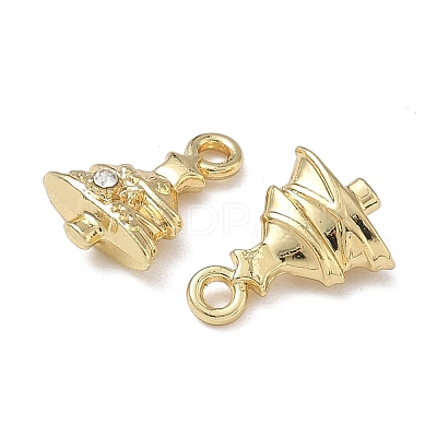 Christmas Alloy Crystal Rhinestone Pendants FIND-L026-01G-G-1