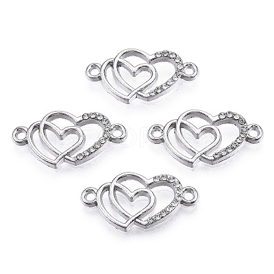 Alloy Rhinestone Links connectors ALRI-Q065-23P-1