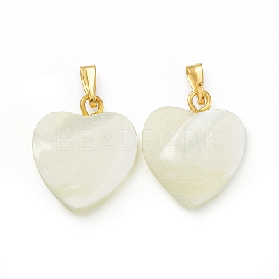 Natural Trochid Shell/Trochus Shell Pendants SSHEL-K027-12-1