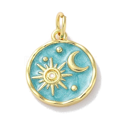 Rack Plated Brass Enamel Pendants X-KK-Z039-02A-1