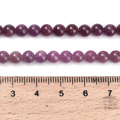 Natural Ruby Beads Strands G-L631-A01-6mm-A-1