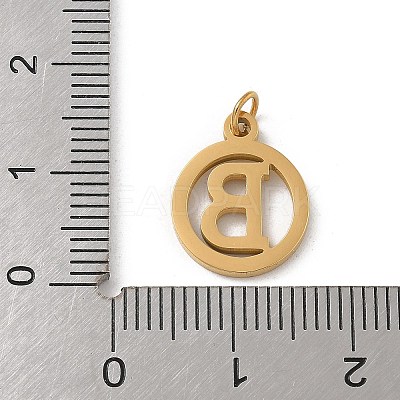 304 Stainless Steel Charms
with Jump Ring LS-STAS-R001-02G-B-1