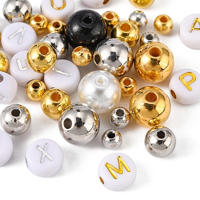 DIY Letter Beaded Bracelet Making KIt DIY-YW0006-10-1
