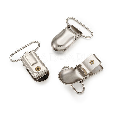 Metal Baby Pacifier Clips AJEW-TA0016-06P-1