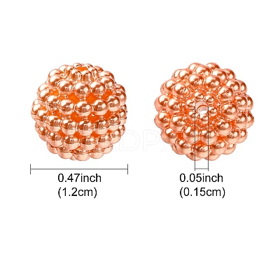 Imitation Pearl Acrylic Beads OACR-FS0001-45A-1