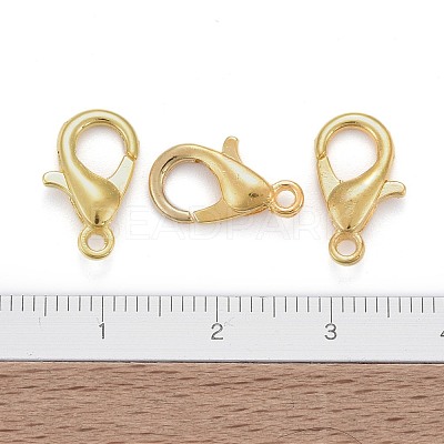 Zinc Alloy Jewelry Findings Golden Lobster Claw Clasps X-E105-G-1
