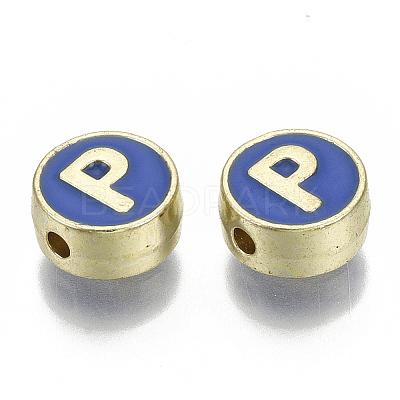 Alloy Enamel Beads ENAM-S122-028P-NR-1