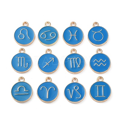 Alloy Enamel Pendants ENAM-S124-01B-02-1