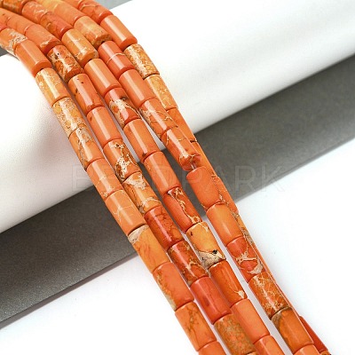 Natural Imperial Jasper Beads Strands G-Q169-A02-01F-1