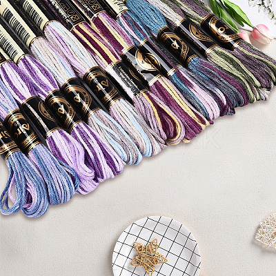 6-Ply Polyester Embroidery Floss OCOR-WH20074-15O-1