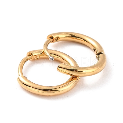 PVD Vacuum Plating 304 Stainless Steel Huggie Hoop Earrings for Women X-EJEW-F280-07A-G-1
