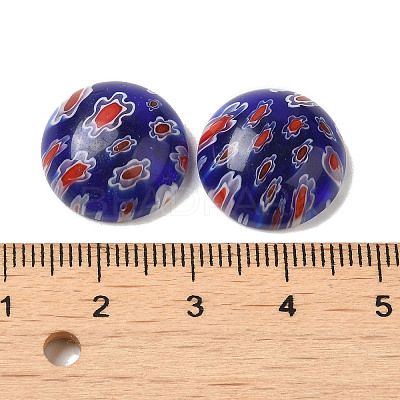 Handmade Millefiori Glass Cabochons LAMP-H063-01C-1