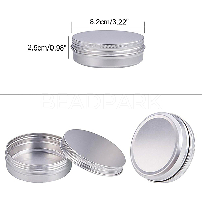 Round Aluminium Tin Cans CON-BC0004-26P-100ml-1