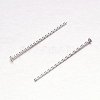 Tarnish Resistant 304 Stainless Steel Flat Head Pins STAS-H358-06C-1