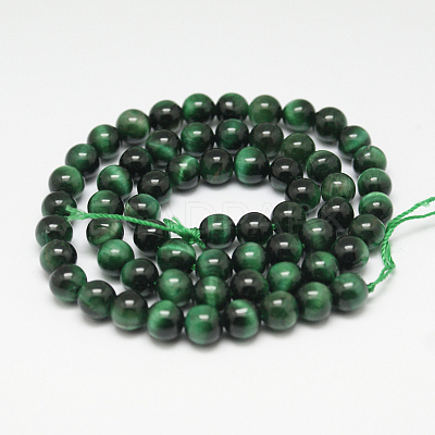 Natural Tiger Eye Beads Strands X-G-G099-8mm-22-1