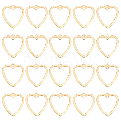 20Pcs Brass 2-Loop Link Pendants KK-BC0009-63-1