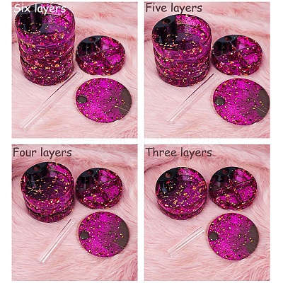 DIY Layered Rotating Storage Box Silicone Mold Sets DIY-X0293-86-1