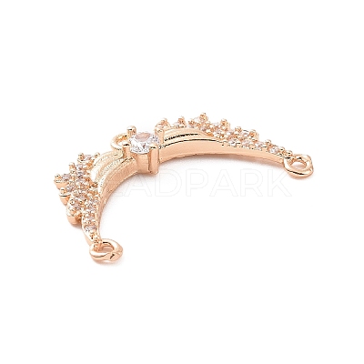 Brass Pave Clear Cubic Zirconia Chandelier Component Links ZIRC-K088-03KCG-1