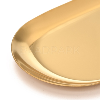 Oval 430 Stainless Steel Jewelry Display Plate STAS-P289-03G-1